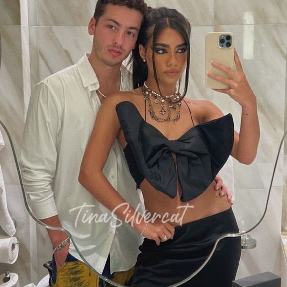 BLOGGER'S FAVE! Zara Limited Edition Bandeau Bow Top Sz XS NWT - Picture 17 of 17